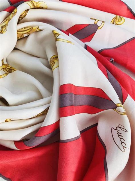 gucci vintage silk scarf|Gucci Vintage Scarves & Wraps for sale .